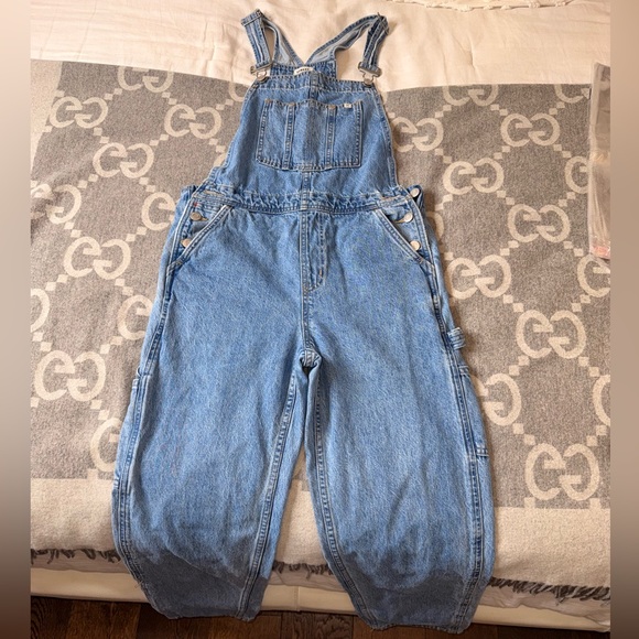 Sunday Best Pants - Sunday Best Light Blue Denim Overalls
